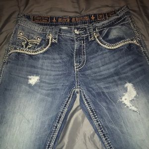 mens rock revival jeans